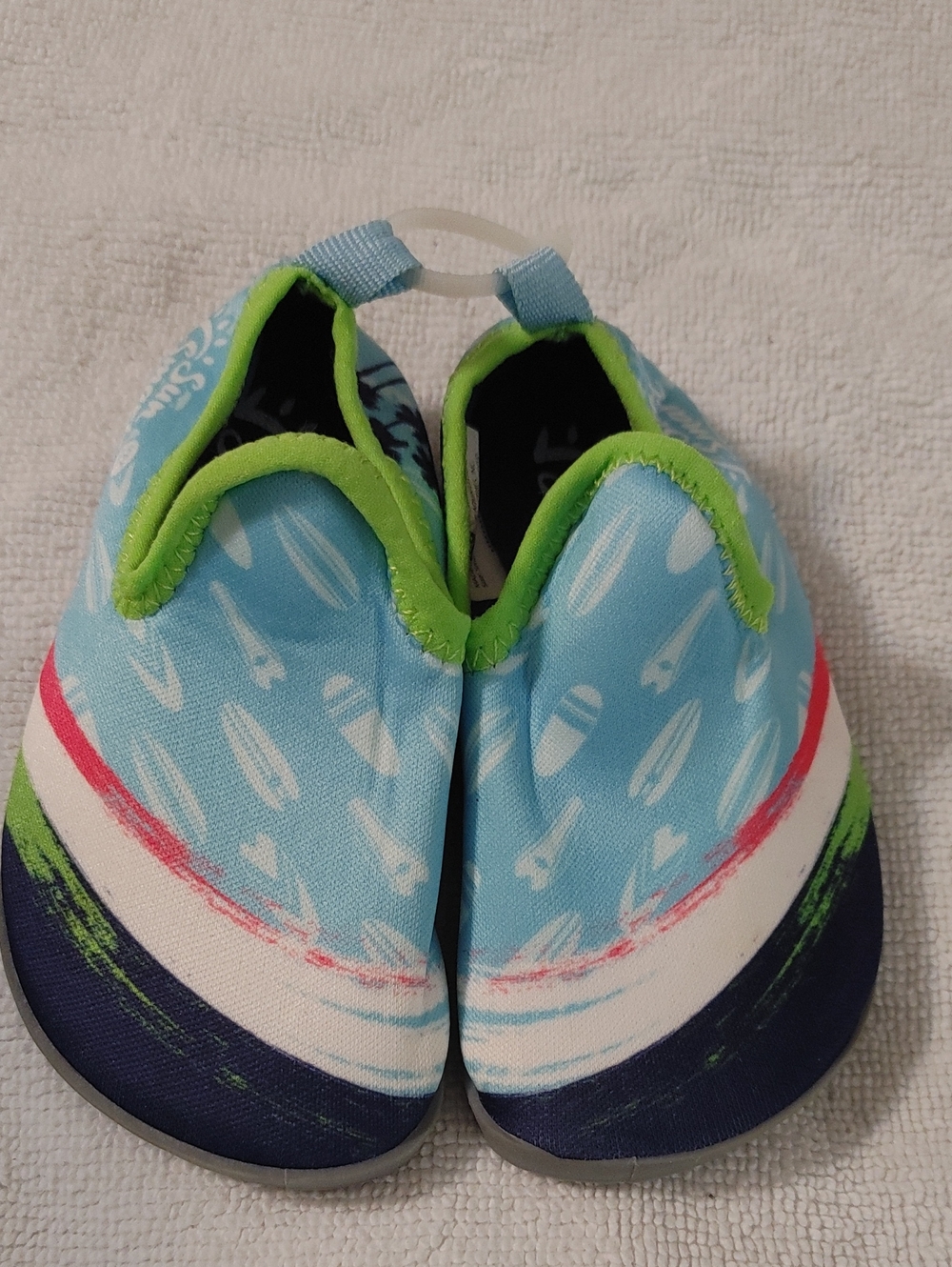 Agua Sun Smart Kids Blue Surf-Print Water Shoes